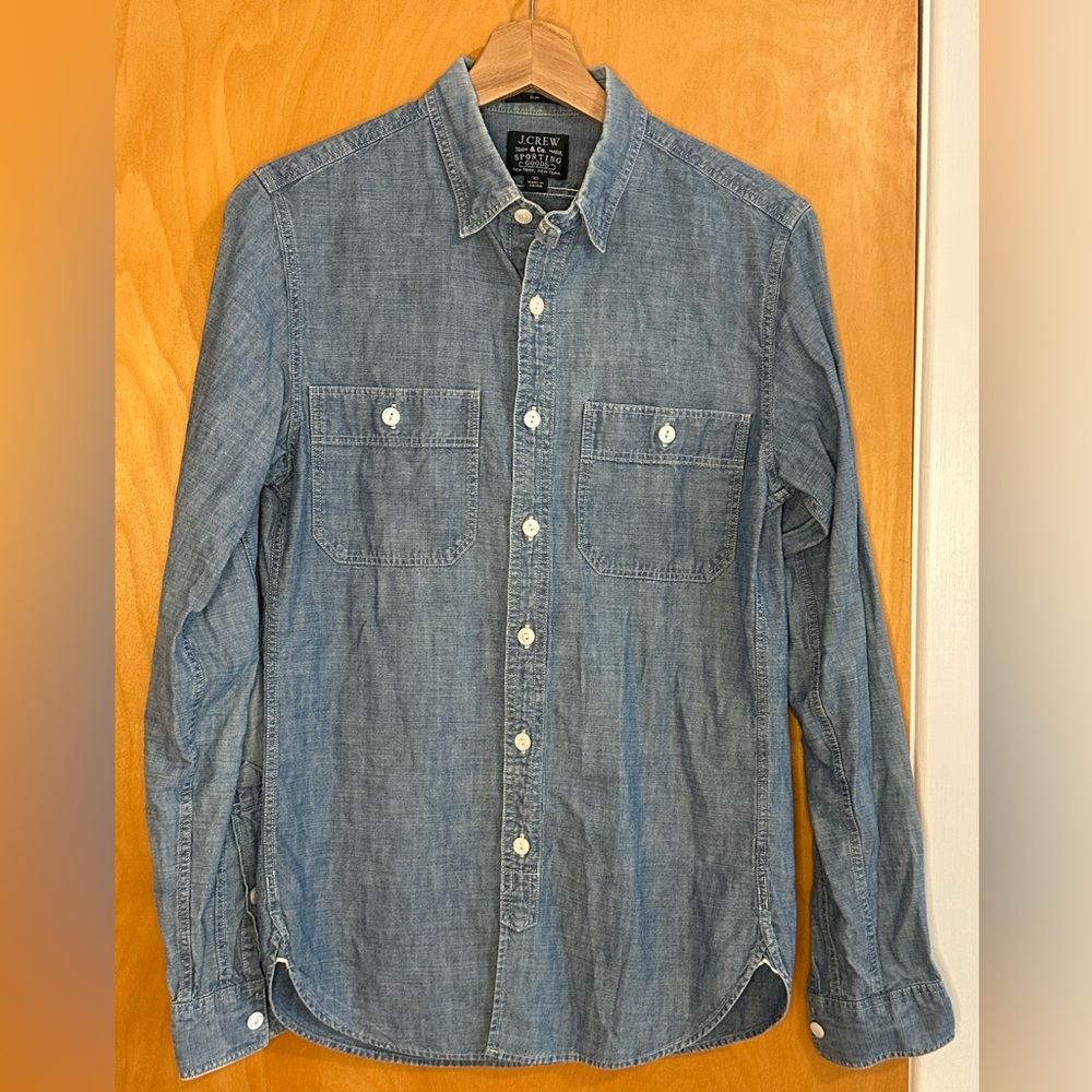 J. Crew cotton chambray men’s button down